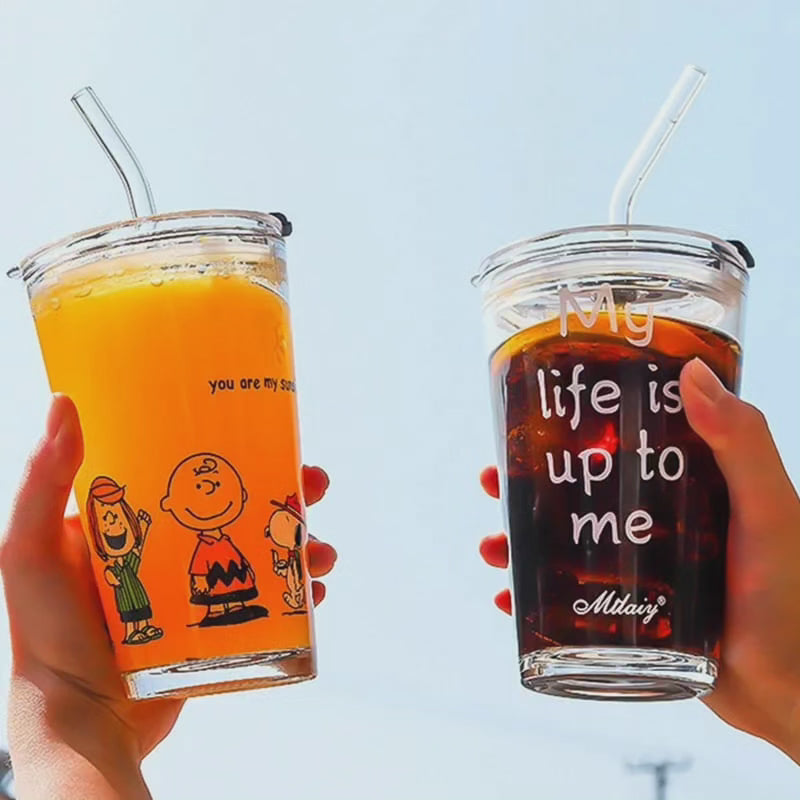 Maliben Round Transparent Borosilicate Drinking Tumbler