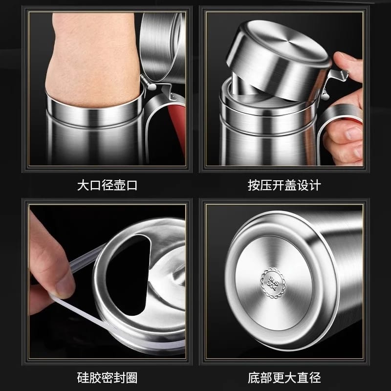 Maliben | Stainless Steel Oil Jug/Dispenser