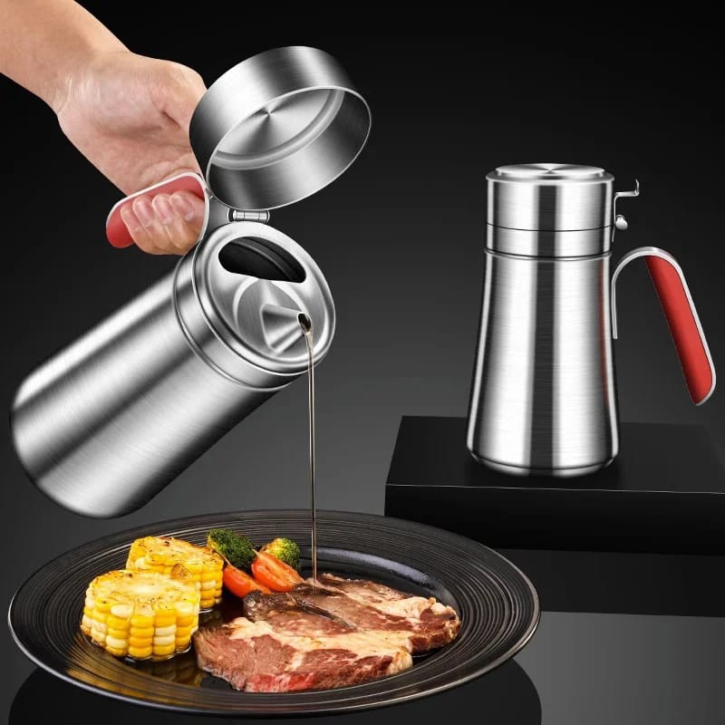 Maliben | Stainless Steel Oil Jug/Dispenser