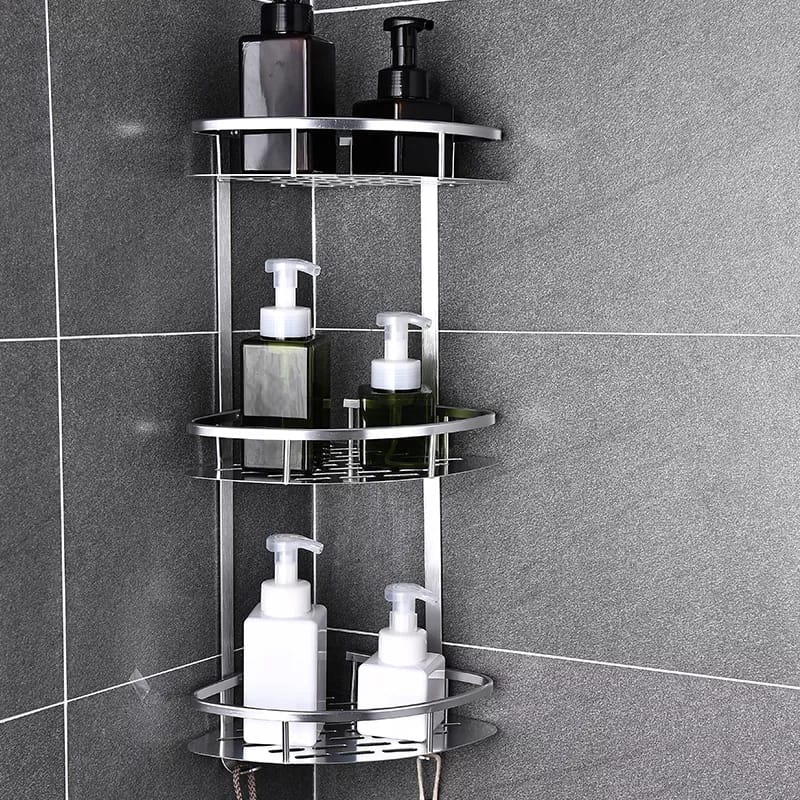 Maliben | 3-Layer Space Aluminum Bathroom Corner Shelf