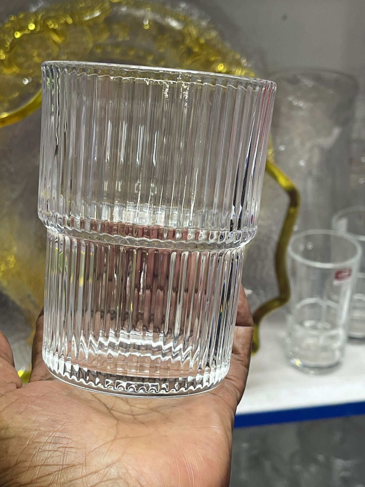 Maliben | 6Pc ribbed glasses