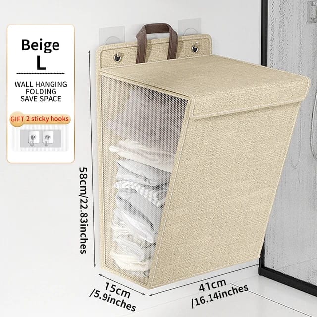 Maliben | Wall-Mounted Folding Laundry Basket