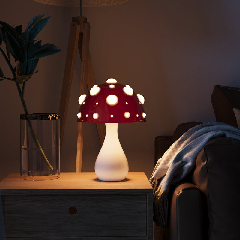 Maliben | Mushroom Aura Lamp - Wireless Mood Light With Adjustable Led