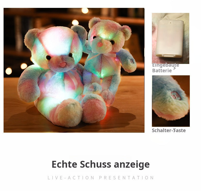 Maliben | Glowbear | Colorful Led Light Teddy Bear Plush Toy Christmas Offer