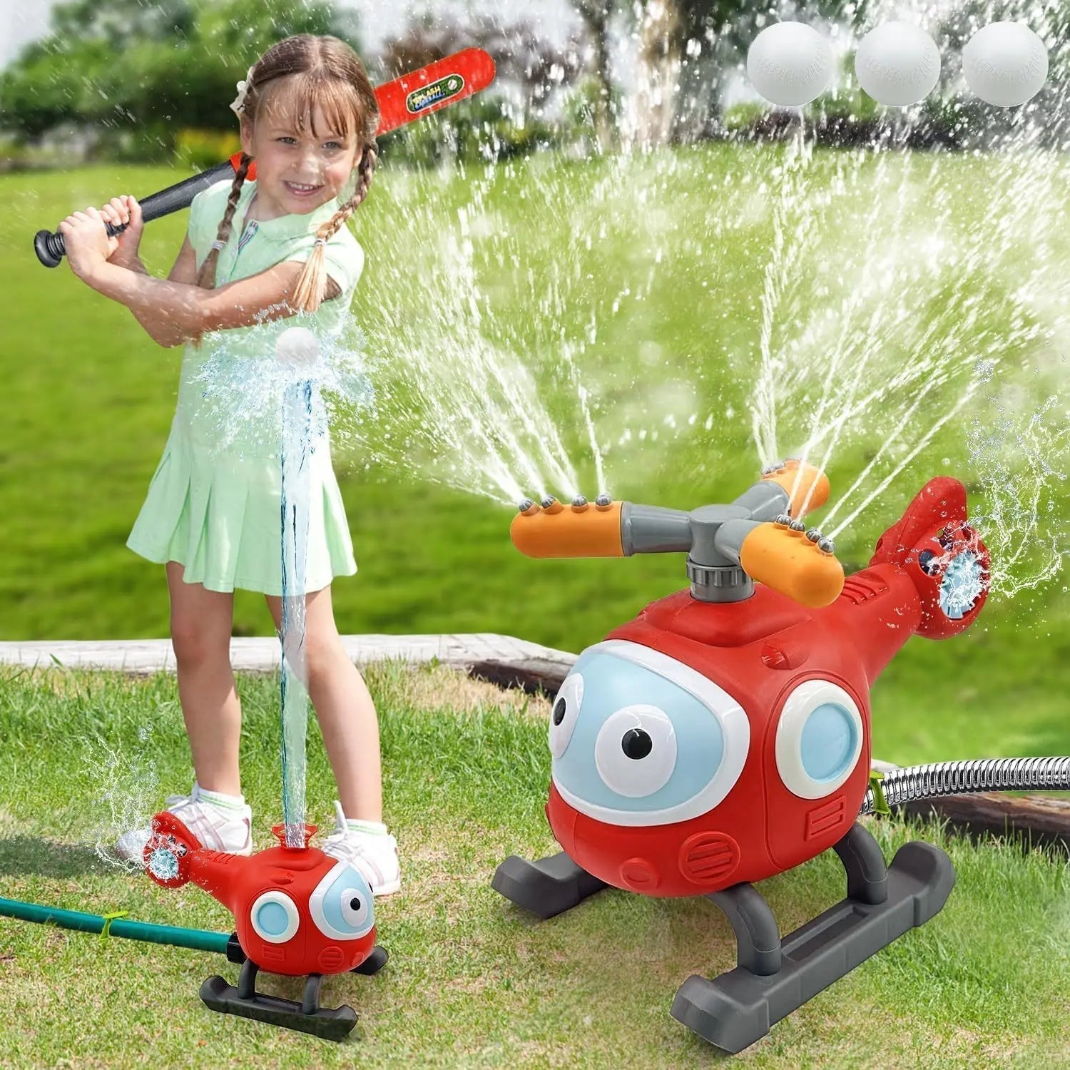 Maliben | Hydroheli | Innovative Water Playset For Children - Garden Toys With Creative Design And Safe Material