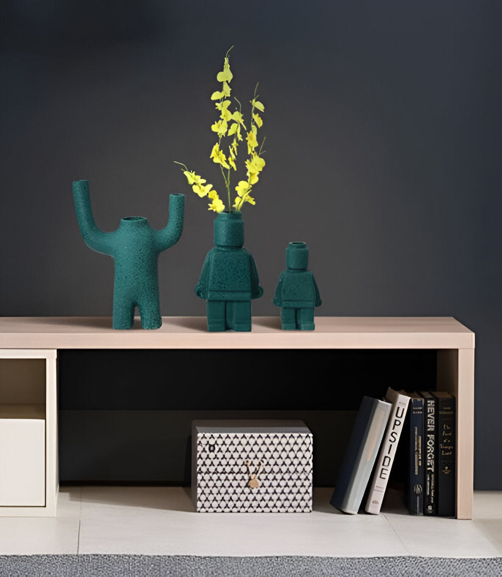 Maliben | Masoned Plant Pot In Robot Design