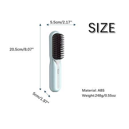 Maliben | Wireless Hair Stylers Brush Travel Suitable For Straightening And Curling Rechargeable For All Hair Types