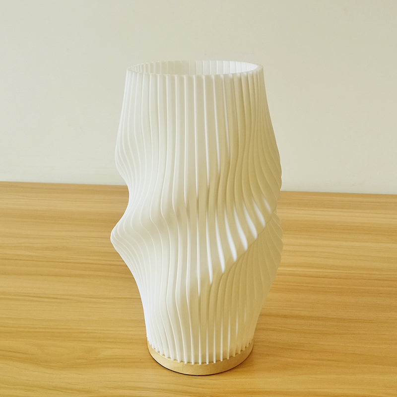 Maliben | Frenchlight Table Lamp - Elegant Pleated Table Lamp In French Cream For Atmospheric Spaces
