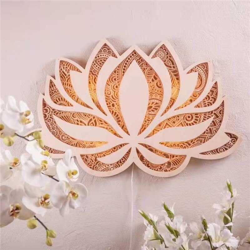Maliben Spiritual Lotus Wall Lamp — Mandala LED Light