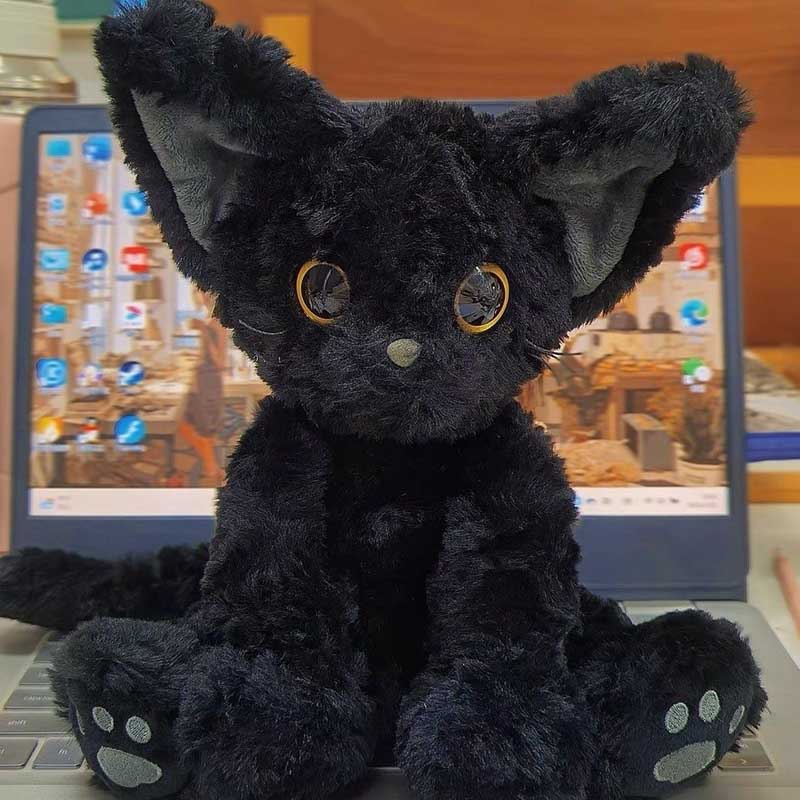 Maliben | Kawaii Black Cat Plush Toy Stuffed Animal