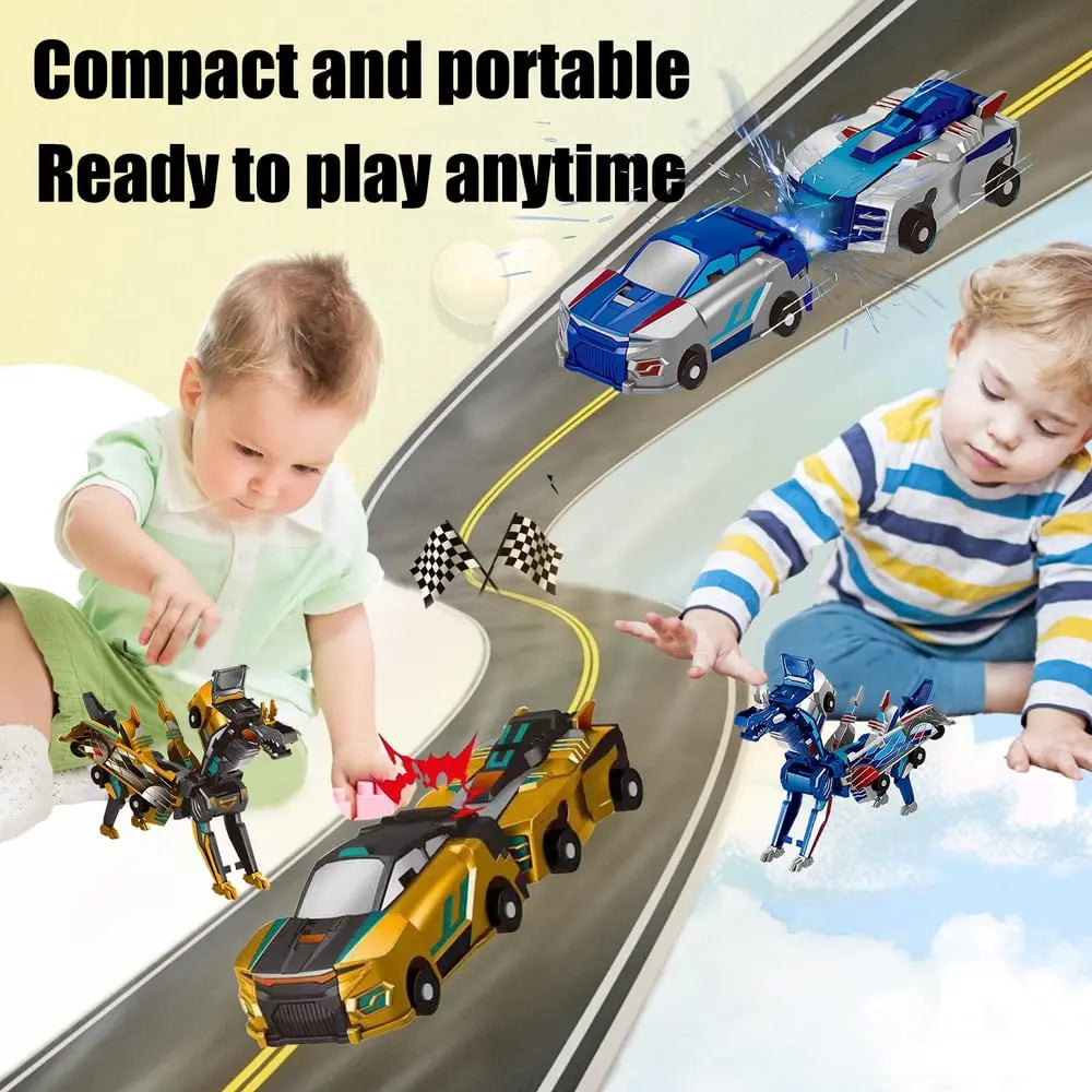 Maliben | Collision Toy Car With Dinosaur Transformation