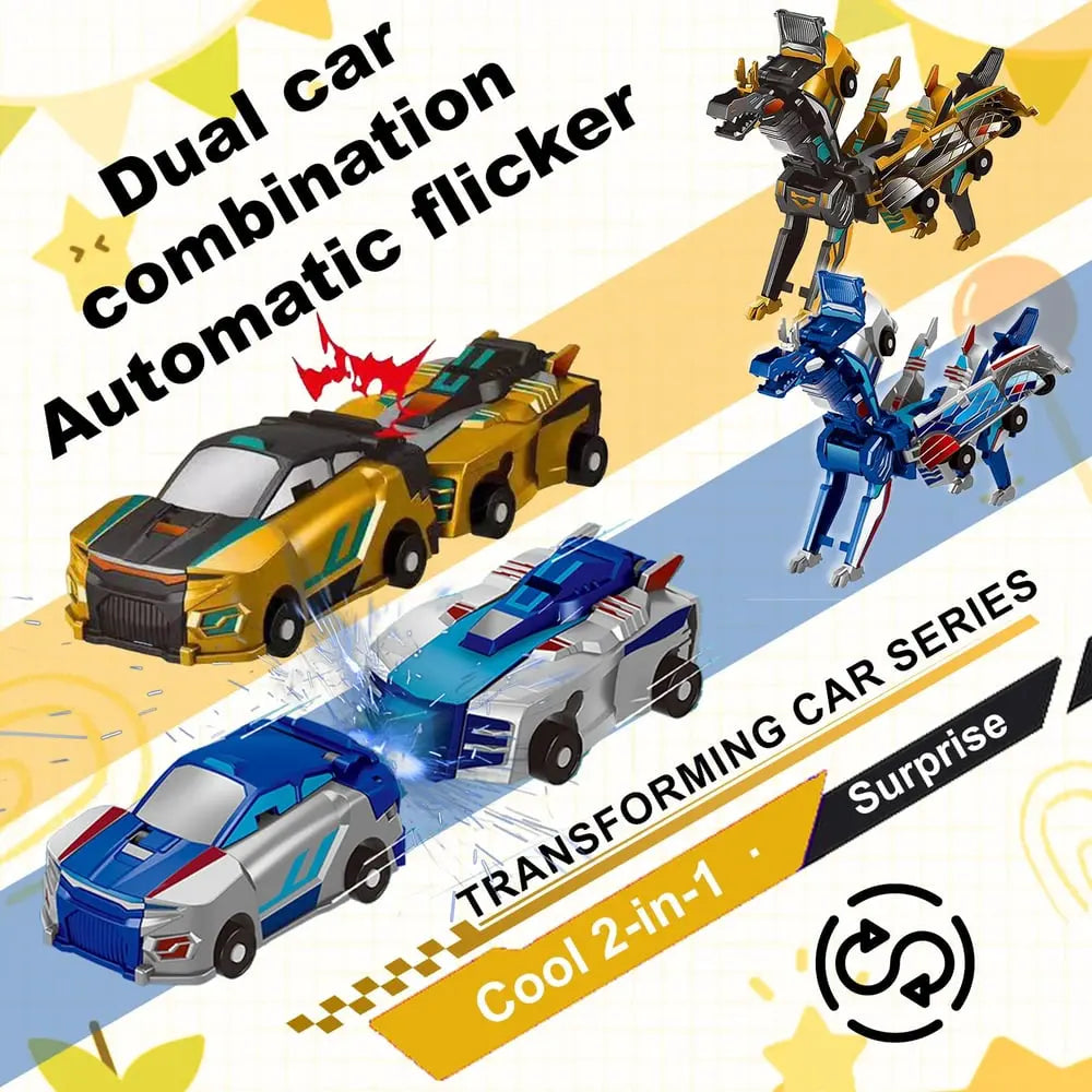 Maliben | Collision Toy Car With Dinosaur Transformation