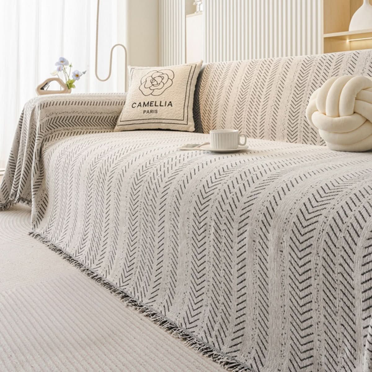 Maliben | Scratch-resistant & washable sofa cover made of chenille