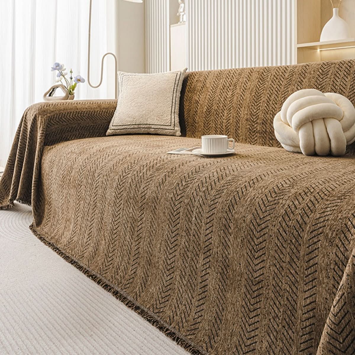 Maliben | Scratch-resistant & washable sofa cover made of chenille