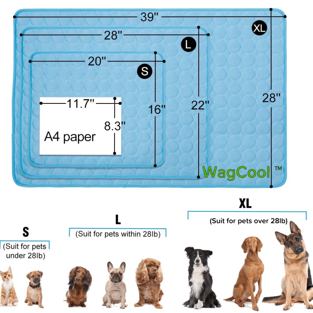 Maliben | Dog&Cat Cooling Mat "Frisvriend" – Comfortable Self-Cooling Mat for Pets