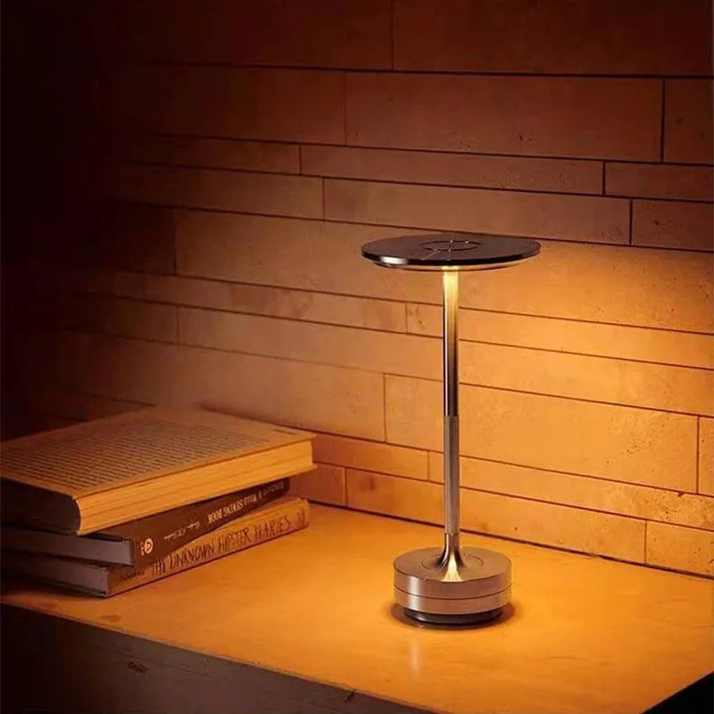 Maliben | Industrial Dimmable Lamp With Rustic Design – Silver & Gold
