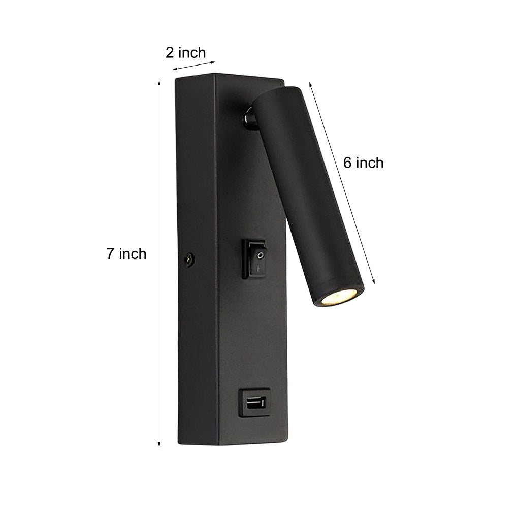 Maliben | Artilicht Luxury Wall Lamp With Adjustable Led And Usb Charging Port