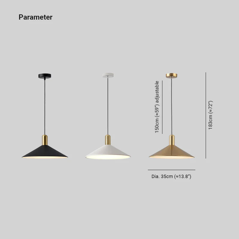 Maliben | Simple Modern Conical Led Pendant Light