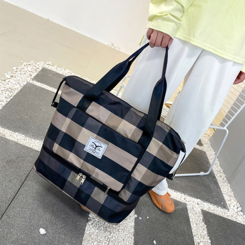 Maliben | Checked Travel Bag With Large Capacity