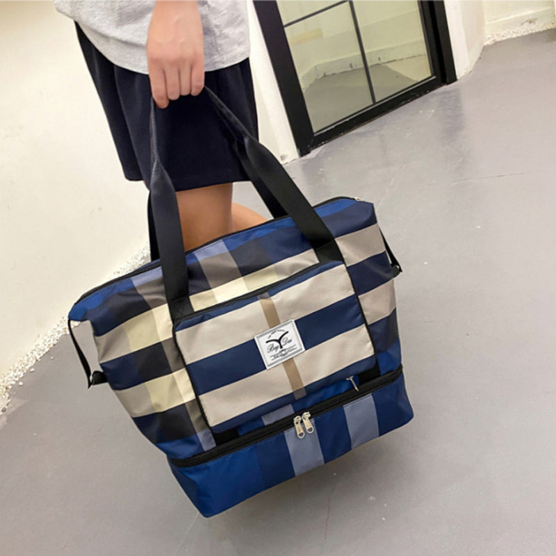 Maliben | Checked Travel Bag With Large Capacity