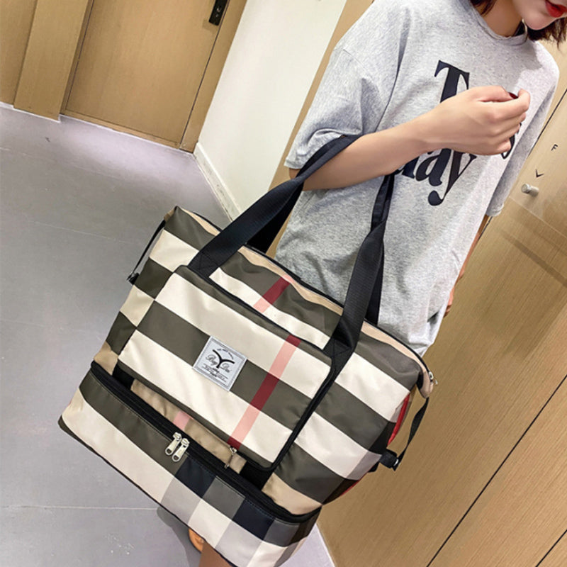 Maliben | Checked Travel Bag With Large Capacity