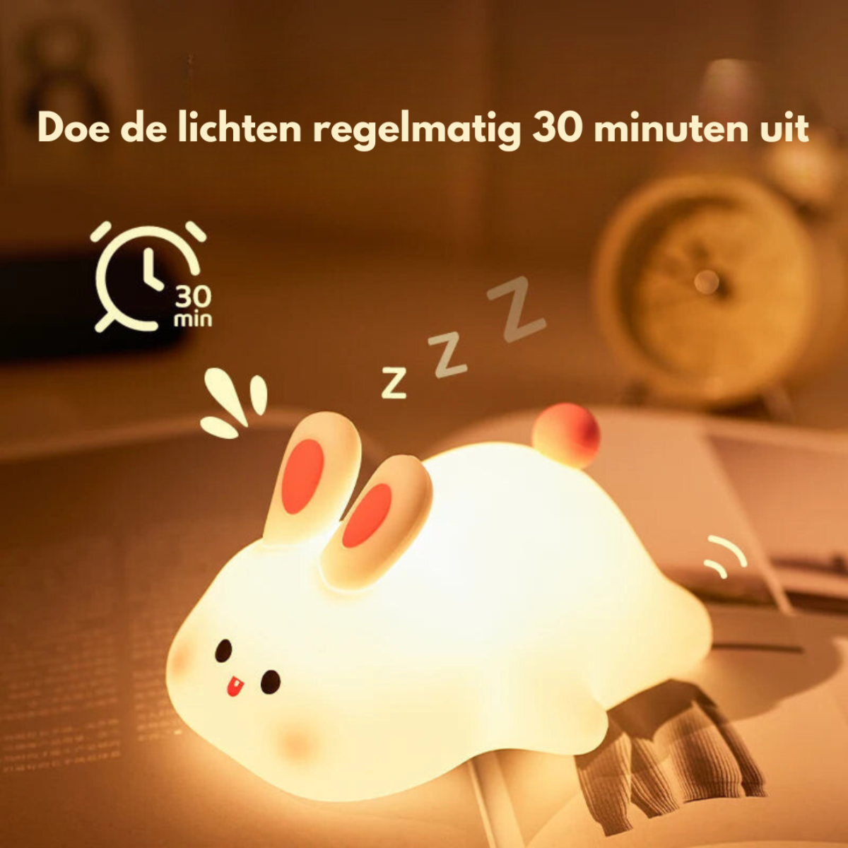 Maliben | Night Light | Soft And Dimmable - Rabbit Lamp For Children
