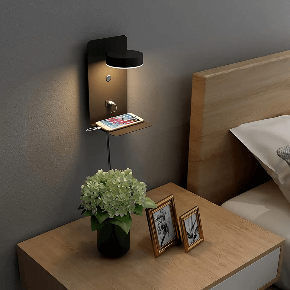 Maliben | Brightspot Night Lamp With Charger – 330° Rotating Led Desk Light With Usb-C Charging Dock
