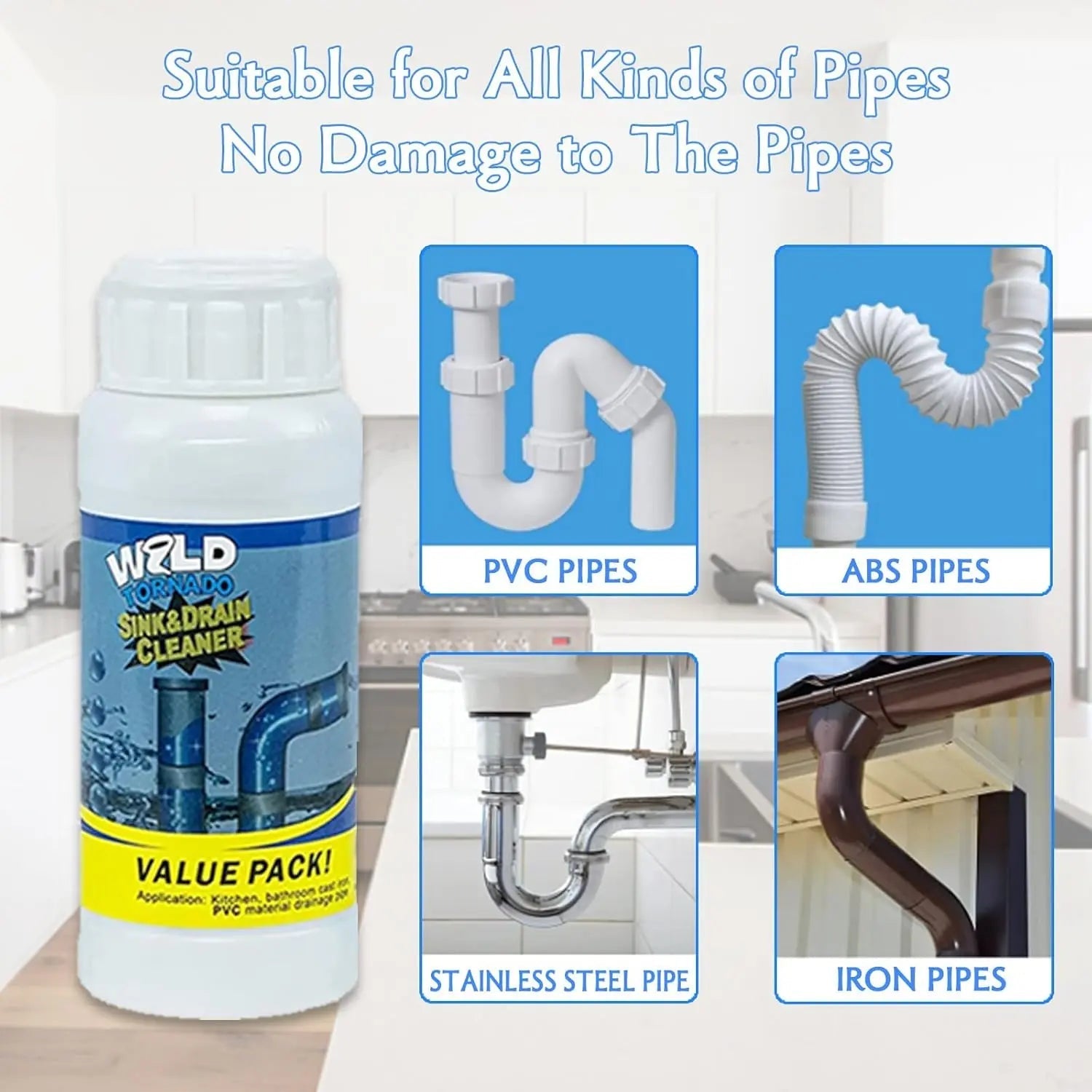 Maliben | Powerful Drain Cleaner Against Stubborn Blockages