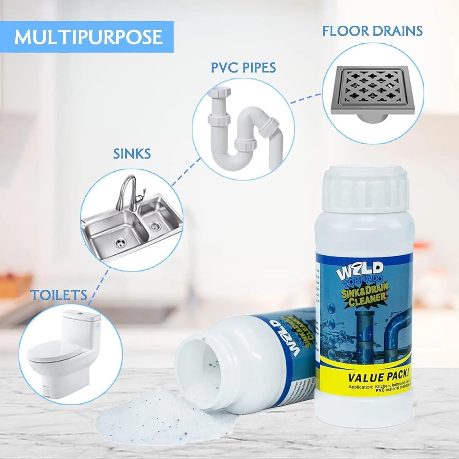 Maliben | Powerful Drain Cleaner Against Stubborn Blockages