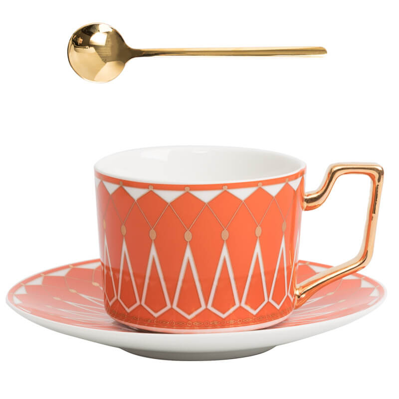 Maliben | Square A Retro-Pattern Coffee Mug