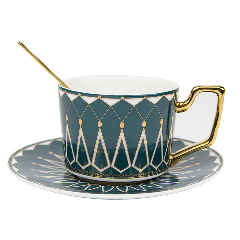 Maliben | Square A Retro-Pattern Coffee Mug