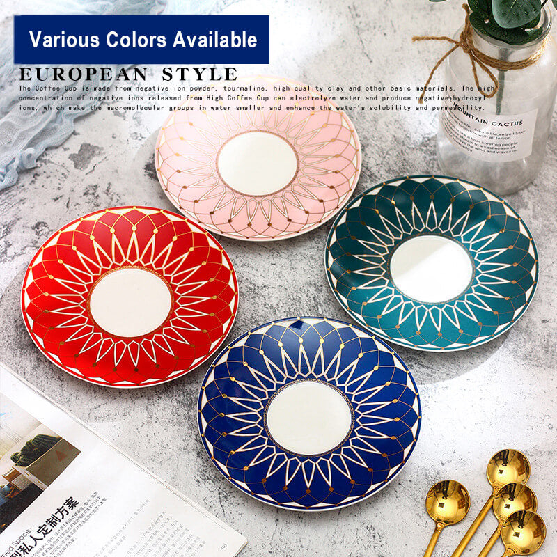 Maliben | Square A Retro-Pattern Coffee Mug