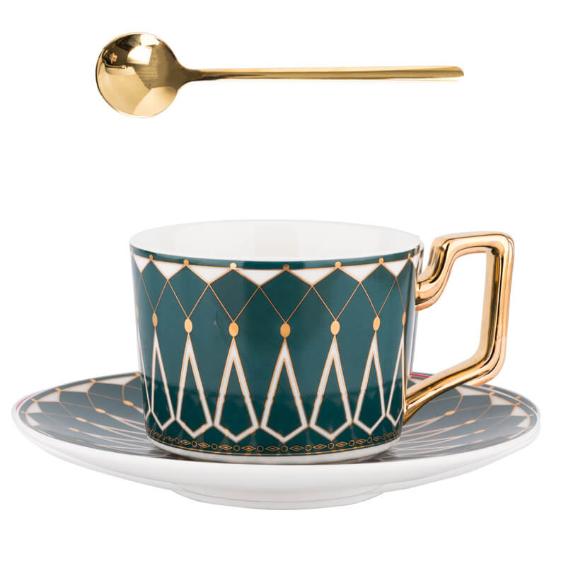 Maliben | Square A Retro-Pattern Coffee Mug