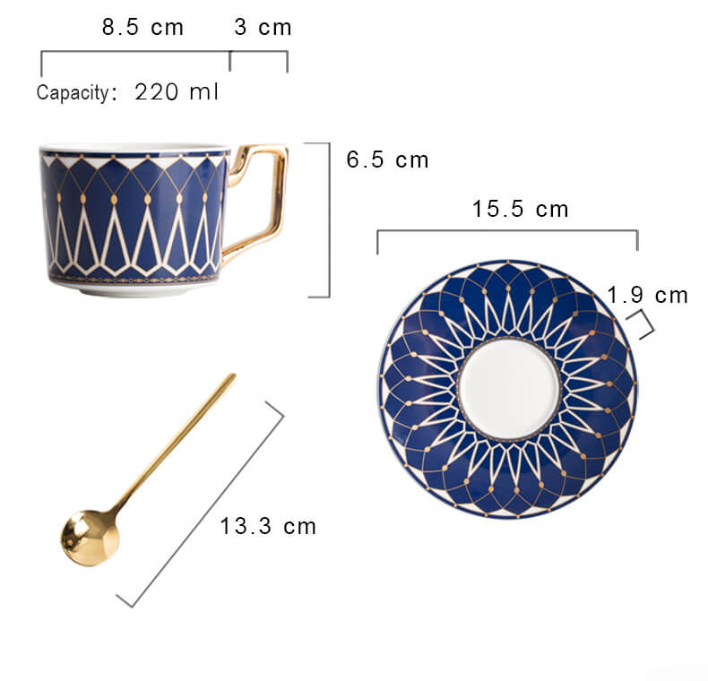 Maliben | Square A Retro-Pattern Coffee Mug