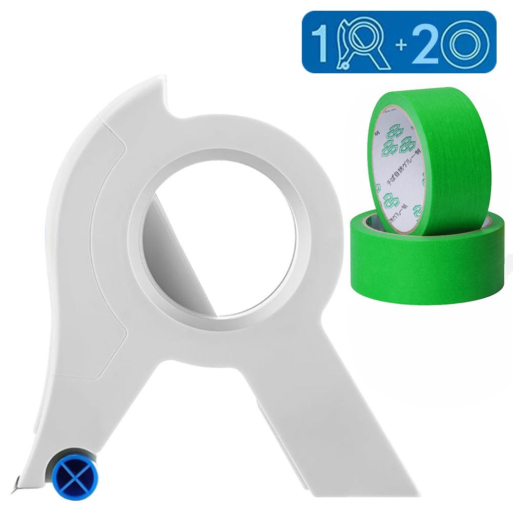 Maliben | Paint Tape Applicator For Clean Paint Edges With Cutter And Rollers