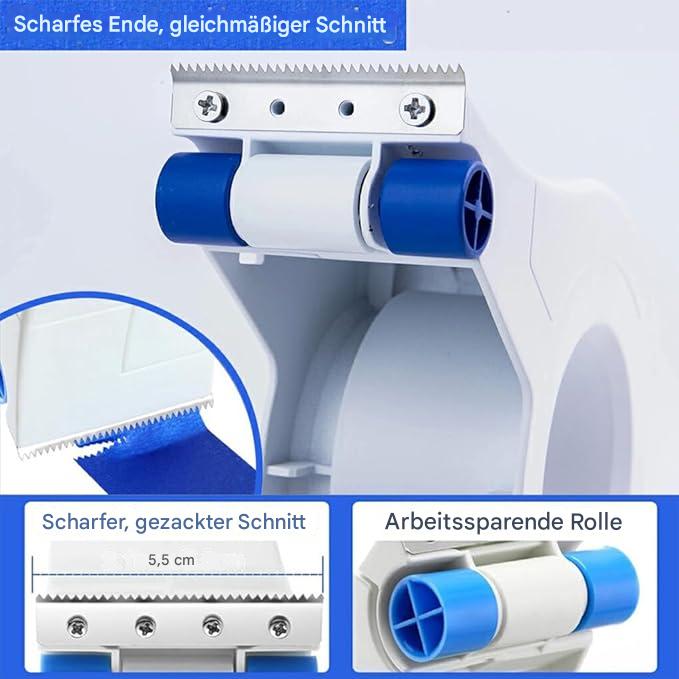 Maliben | Paint Tape Applicator For Clean Paint Edges With Cutter And Rollers