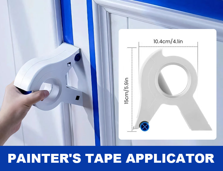 Maliben | Paint Tape Applicator For Clean Paint Edges With Cutter And Rollers