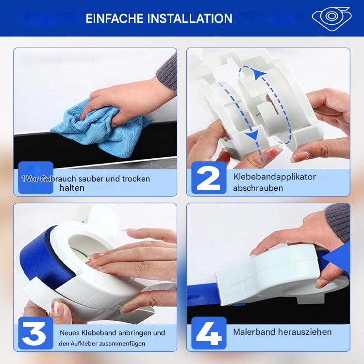 Maliben | Paint Tape Applicator For Clean Paint Edges With Cutter And Rollers