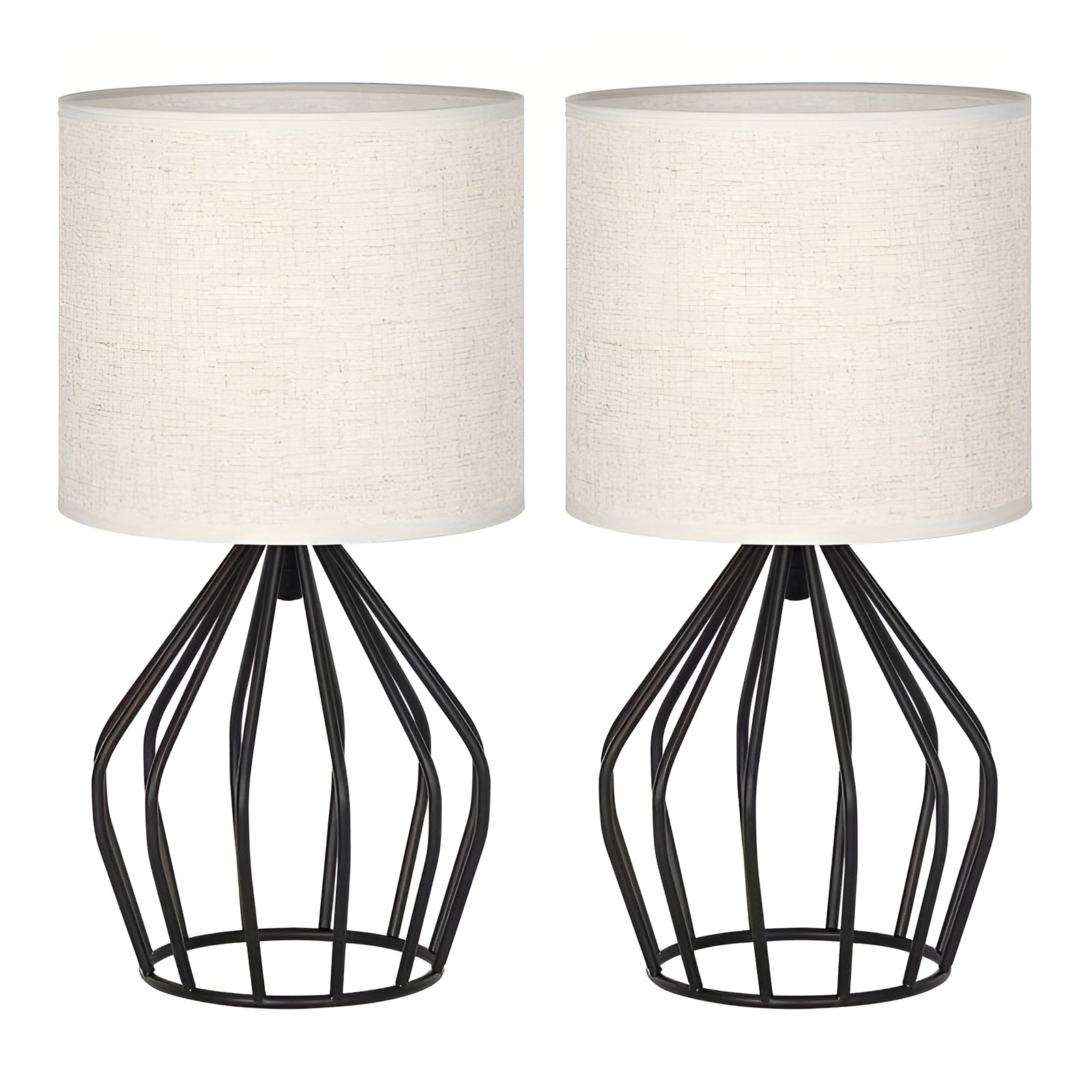Maliben | Elegant Table Lamp With Linen Shade And Metal Base – Perfect Lighting