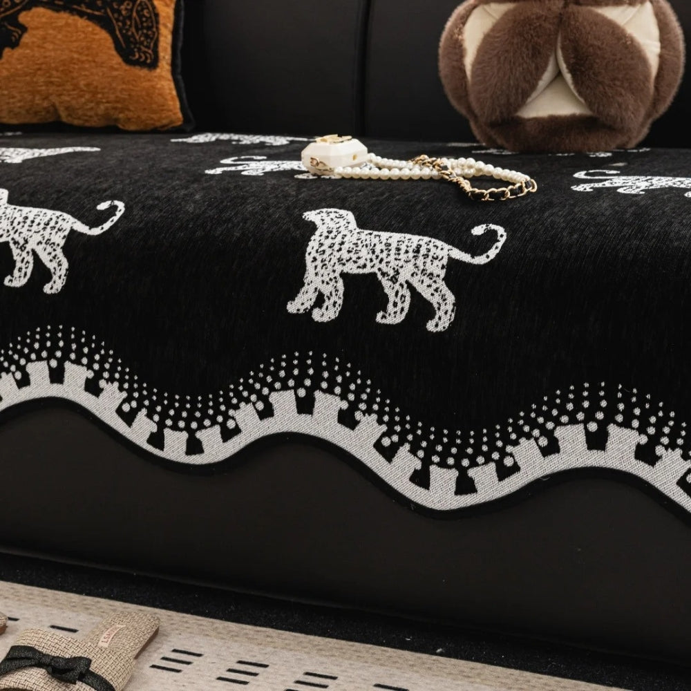 Maliben | Lion Wavy Non-Slip Sofa Cover
