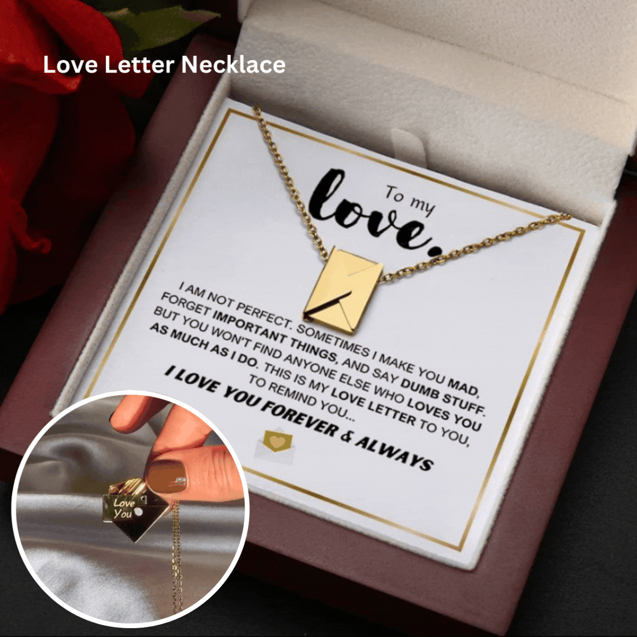 Maliben | Love Letter Necklace - Premium Gift Box Set