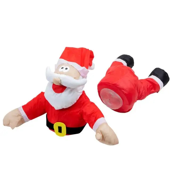Maliben | Cheerful Christmas Window Figure Clausklap – Moving, Sound Activated Decoration