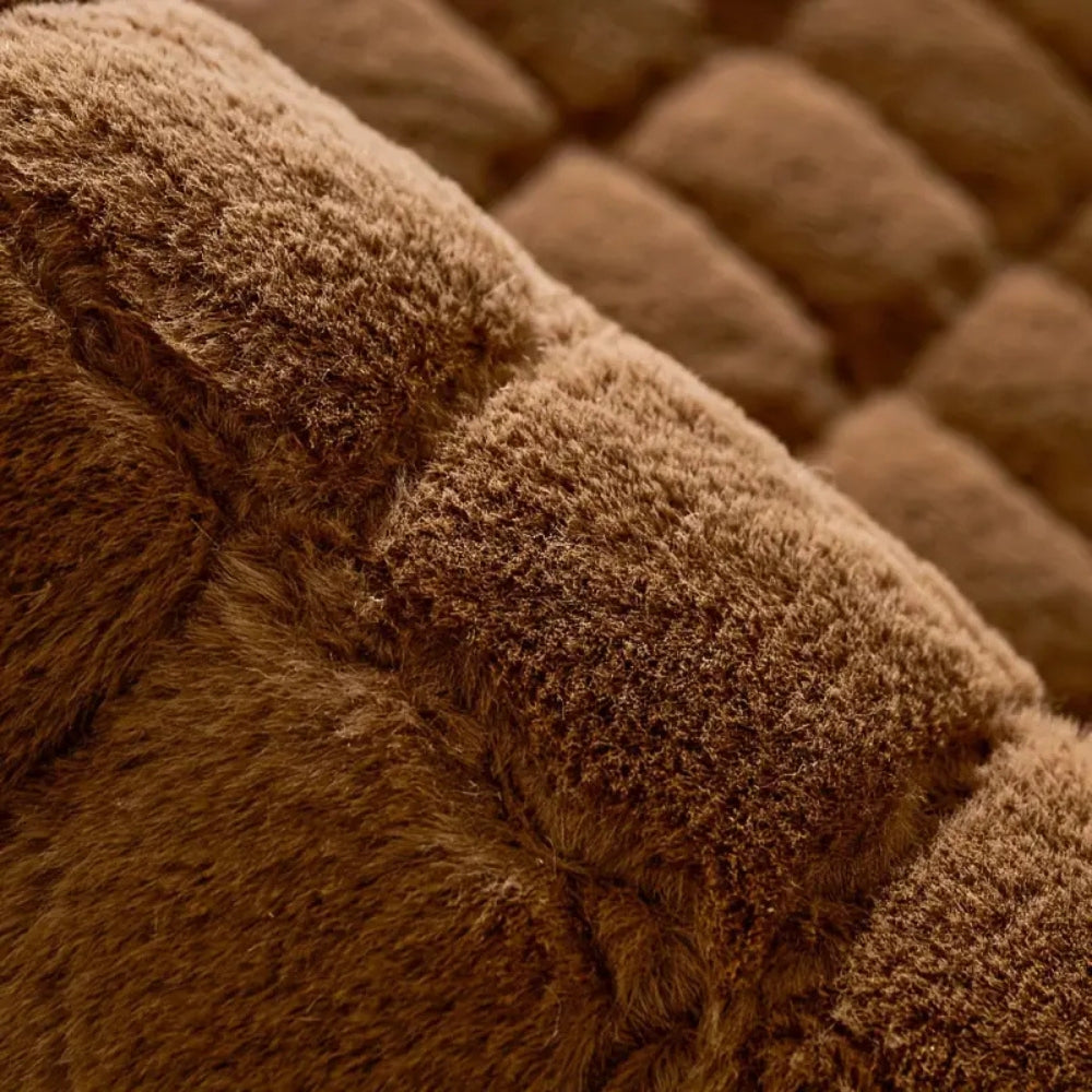 Maliben | Luxury Plush Diamond Stitched Sofa Cover