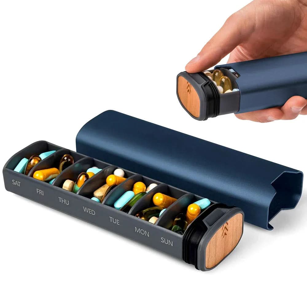Maliben | SPill-Proof 7-Day pill Box With Snap Closure