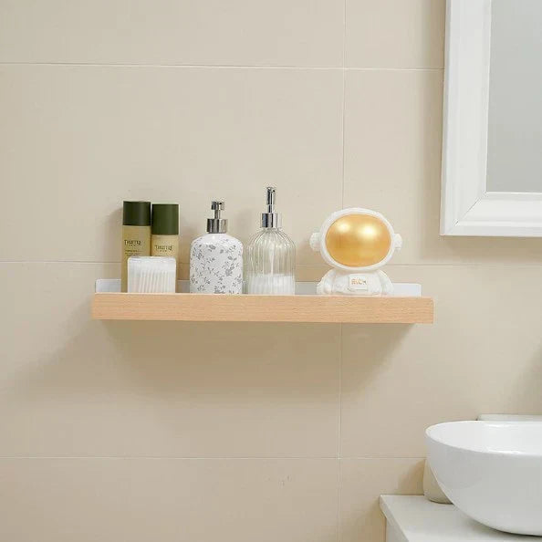 Maliben | Woodify Wall Shelf - Stylish Shower Rack Without Drilling