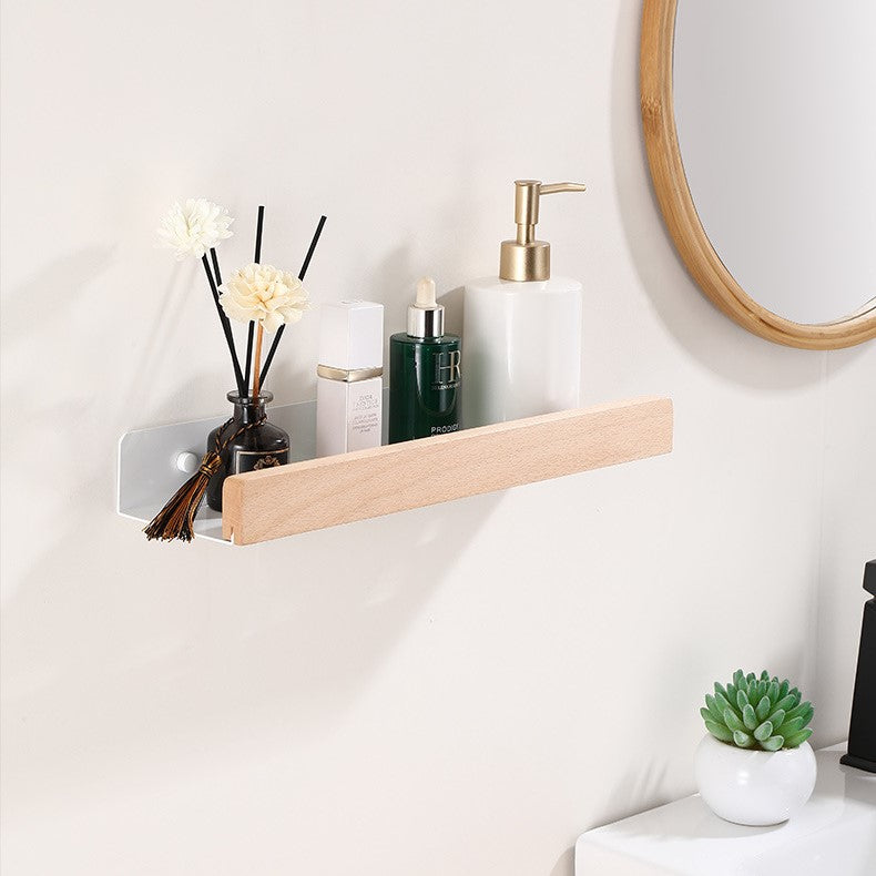 Maliben | Woodify Wall Shelf - Stylish Shower Rack Without Drilling