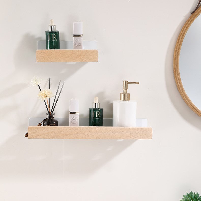 Maliben | Woodify Wall Shelf - Stylish Shower Rack Without Drilling