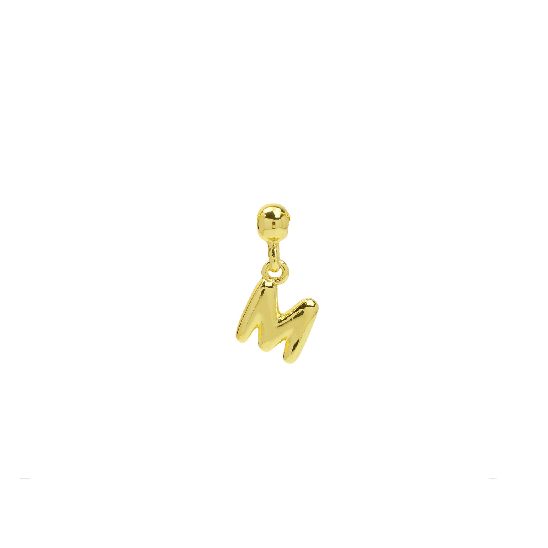 Maliben | Dainty Satellite Bubble Letter Name Necklace