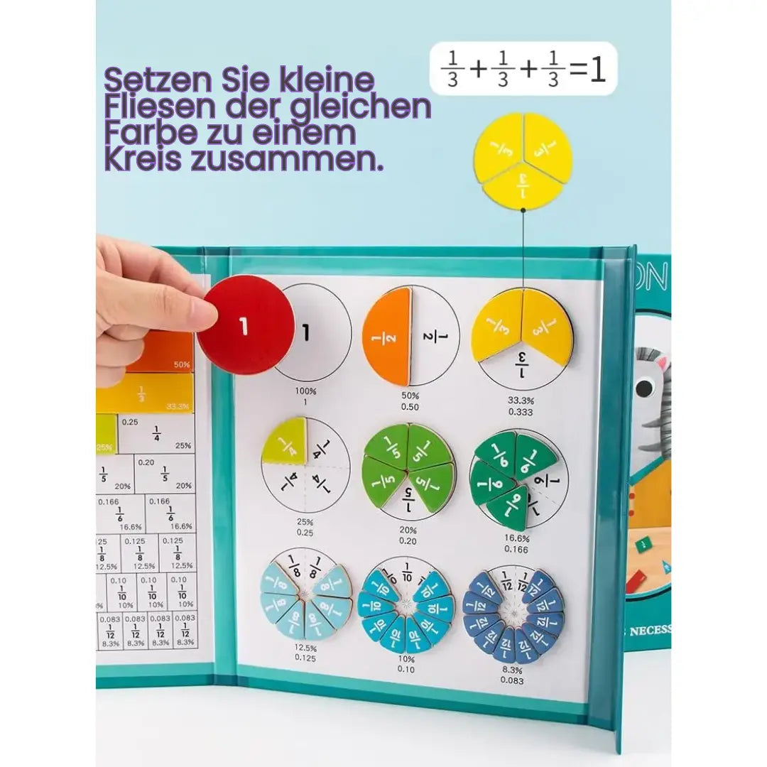 Maliben | Magnetic Break Learning Tiles — Interactive Math Set For Kids