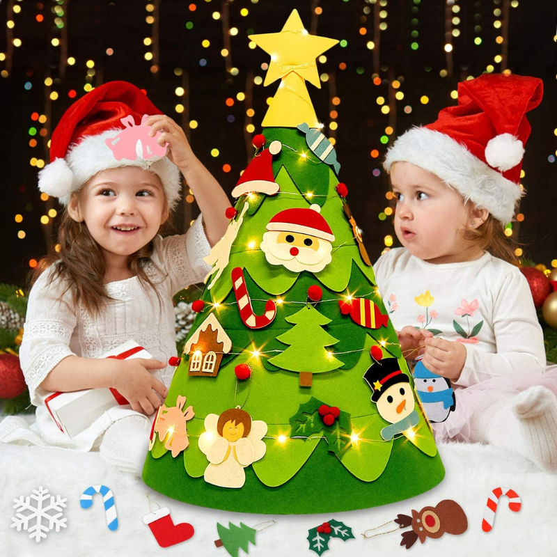 Maliben | Kids Diy Felt Christmas Tree | Create Magical Christmas Memories - Merry Christmas